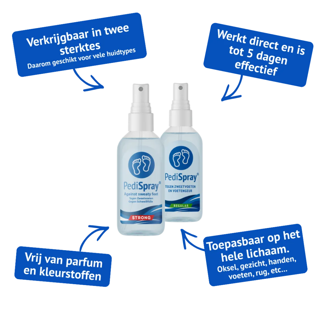 PediSpray® on dry feet: sweat control and skin disinfection