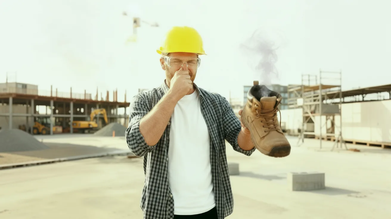 A long day in work shoes: heat and moisture get trapped